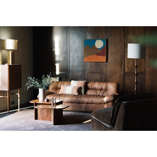 Măsuță de cafea în culoare naturală din lemn de acacia 50x75 cm Feller – Dutchbone-image-4