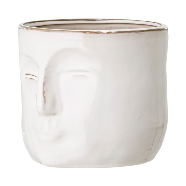 Ghiveci de teracotă Bloomingville Ignacia, înălțime 15,5 cm, alb-image-4