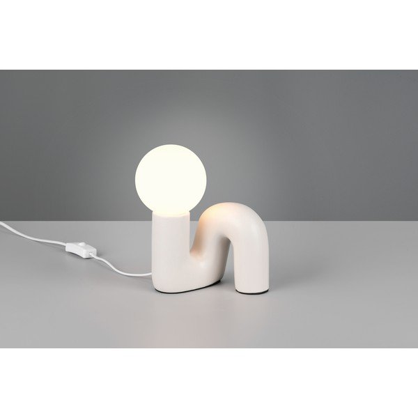 Veioză fildeș din ceramică (înălțime 21,5 cm) Quinn – Reality-image-1