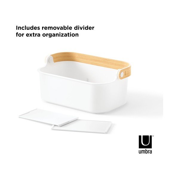 Organizator de baie alb din plastic Bellwood – Umbra-image-3