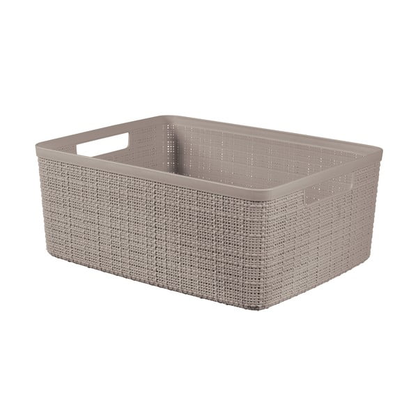 Coș de depozitare de depozitare din plastic 36x28x15 cm Jute M – Curver