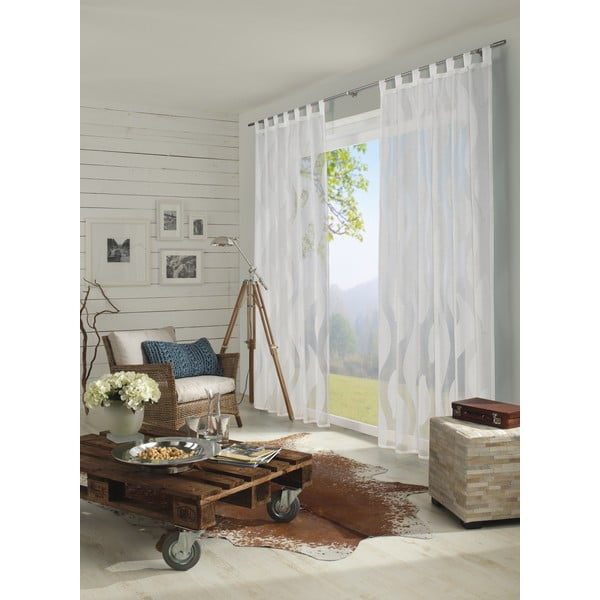 Perdea albă 245x140 cm Scherli - Gardinia-image-2