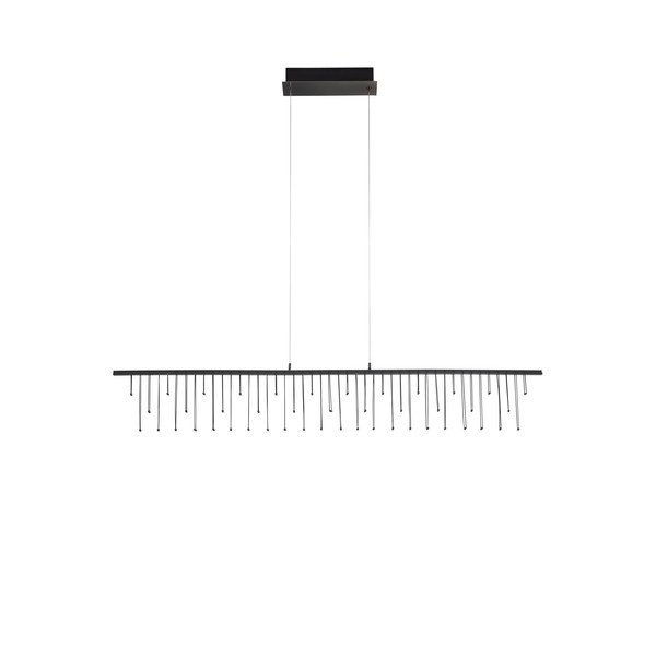 Lustră argintiu-lucios LED cu intensitate reglabilă din aluminiu Stellar – Nova Luce-image-3
