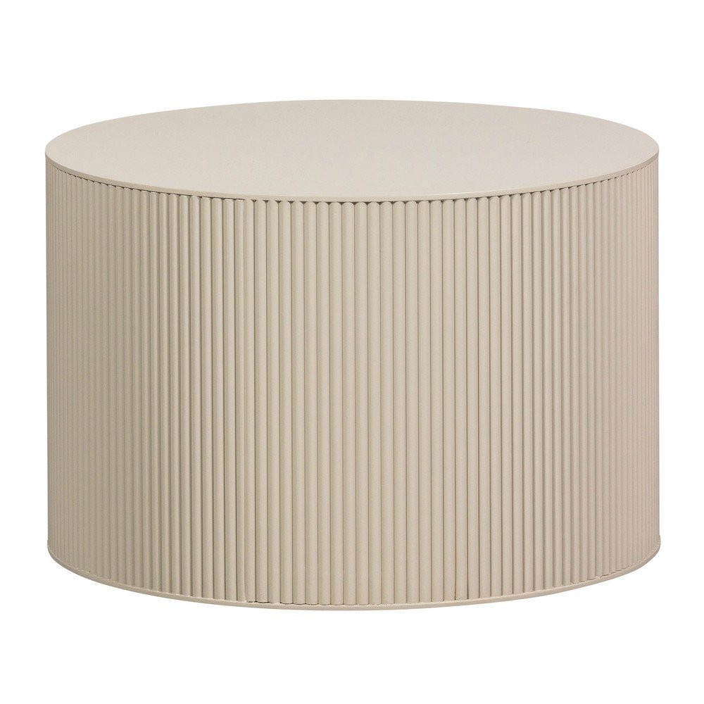 Măsuță de cafea bej rotundă ø 60 cm Sanne – WOOOD