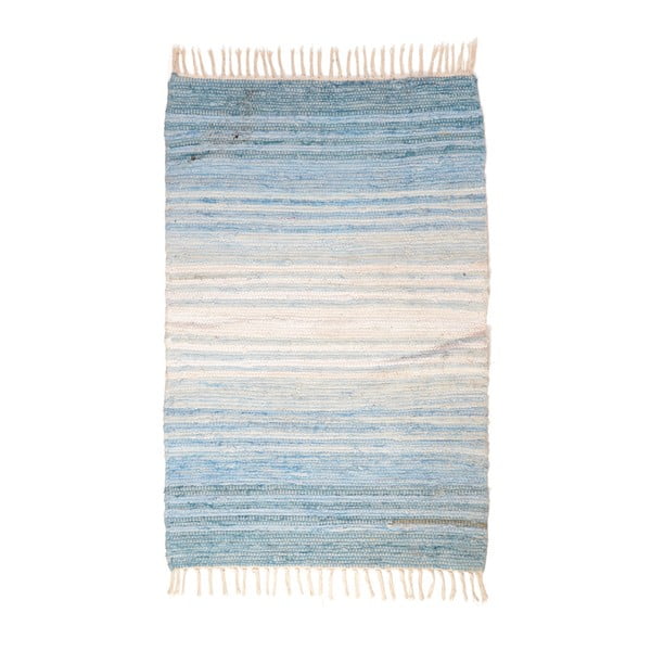 Covor InArt Stripes, 60 x 120 cm, albastru - allb
