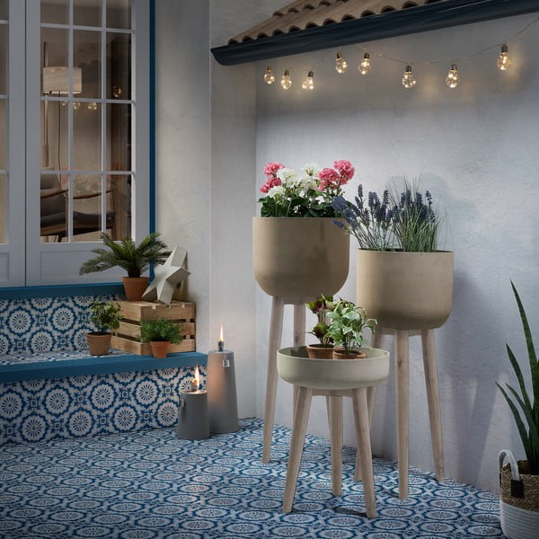 Suport pentru ghivece La Forma Stahl, ⌀ 36 cm, gri-image-1