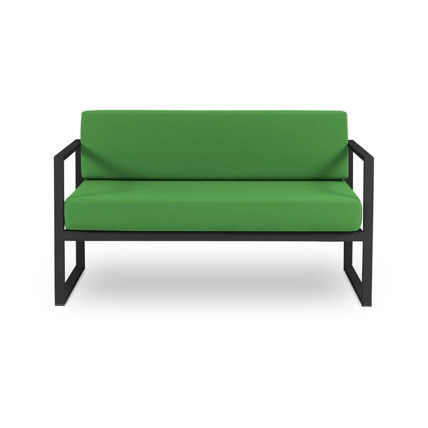 Canapea cu două locuri, adecvată pentru exterior Calme Jardin Nicea, verde - antracit