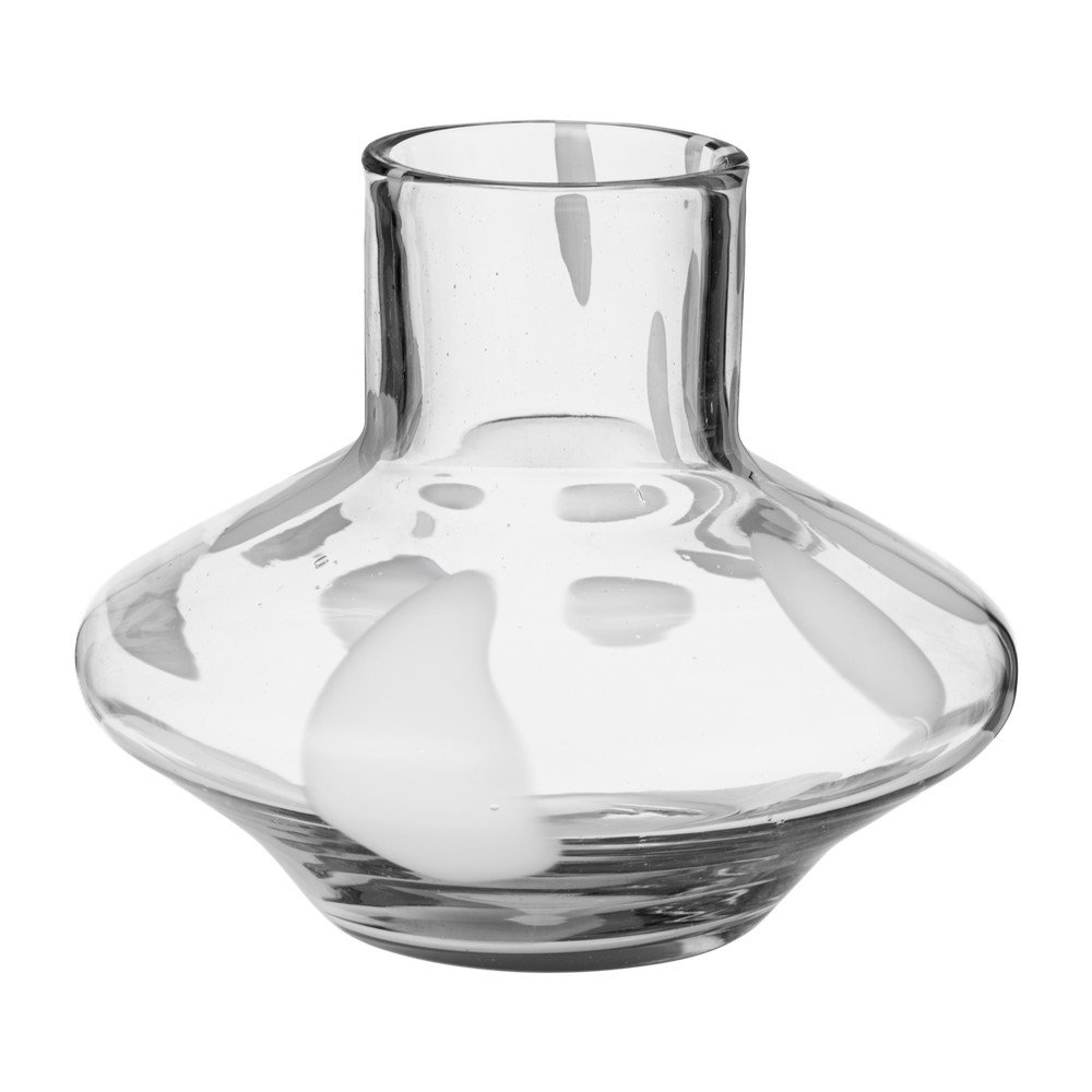 Vază din sticlă lucrată manual (înălțime 28 cm) Glom – noo.ma