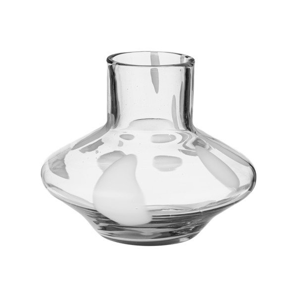 Vază din sticlă lucrată manual (înălțime 28 cm) Glom – noo.ma