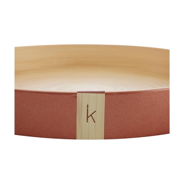 Tavă din bambus Premier Housewares Kyoto, ⌀ 35 cm, arămiu-image-3