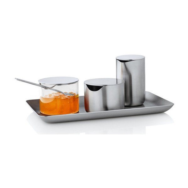 Recipient din sticlă cu capac din oțel inoxidabil Blomus Basic-image-3