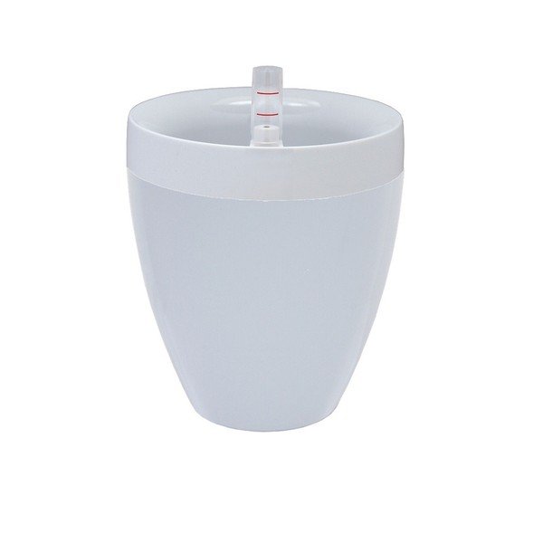 Ghiveci cu sistem de auto-irigare Plastia Calimera A2, ø 35 cm, alb