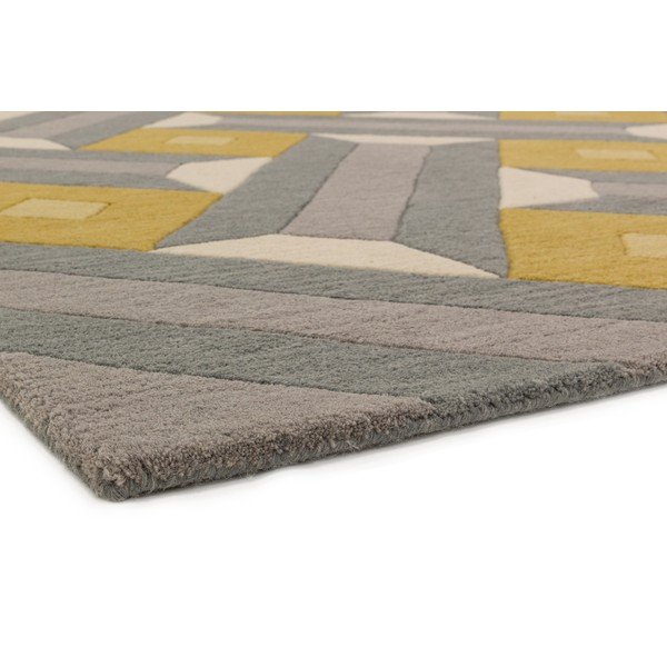 Covor Asiatic Carpets Motif, 120 x 170 cm, galben-gri-image-3
