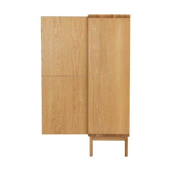Dulap în culoare naturală cu aspect de lemn de stejar 100x140 cm Nice – Tenzo-image-3