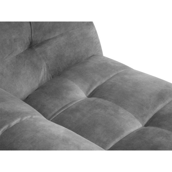Canapea cu tapițerie din catifea Windsor & Co Sofas Vesta, 208 cm, gri-image-1