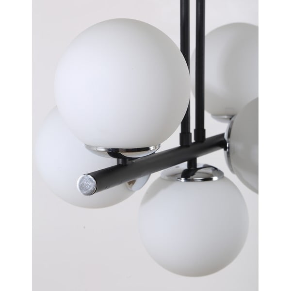 Plafonieră alb-negru  cu abajur din sticlă ø 15 cm Sail – Squid Lighting-image-4