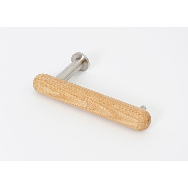 Suport de hârtie igienică de perete din stejar Wireworks Yoku din stejar montat pe perete-image-1