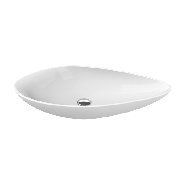Chiuvetă albă din ceramică 74x38,5 cm Ovali – Sapho