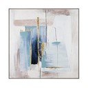 Tablou pictat manual cu ramă/pe pânză 88x88 cm Crown – Bizzotto
