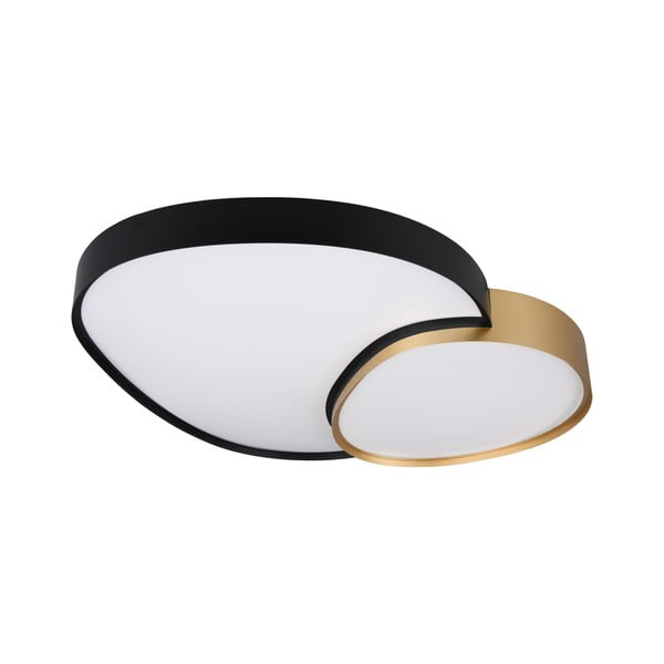 Plafonieră neagră/aurie LED 63.5x77 cm Rise – Trio-image-3