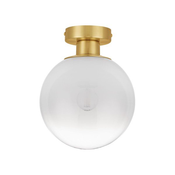 Plafonieră albă/aurie din sticlă Vita – Nova Luce
