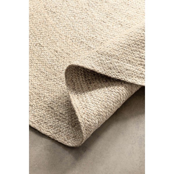 Covor crem reversibil/țesut manual rotund din iută ø 100 cm Braided – Hanse Home-image-4