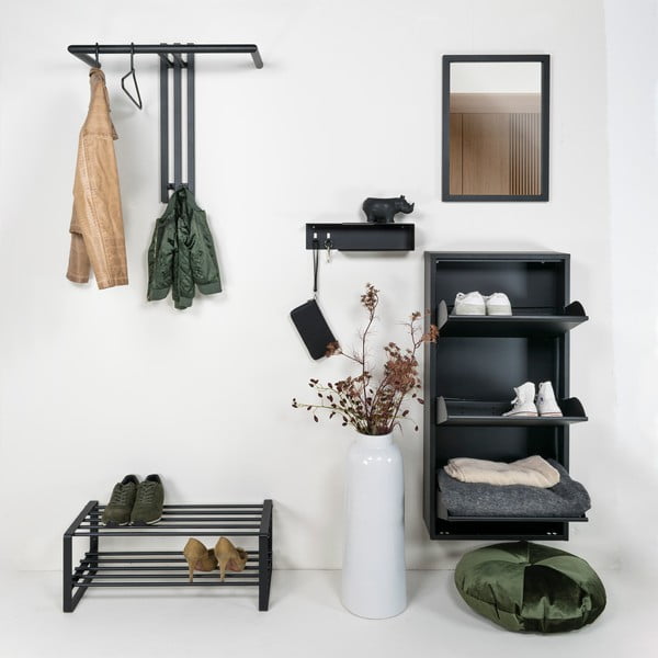 Cuier de perete negru din metal 65 cm Senza – Spinder Design-image-2