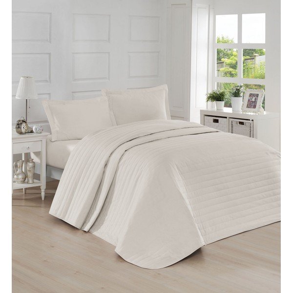 Cuvertură matlasată Mijolnir Monart, 220 x 240 cm, crem-image-1