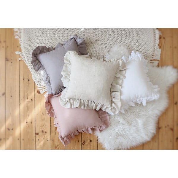 Față de pernă pentru copii White Frill - Moi Mili-image-3