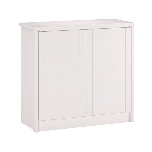 Comodă albă joasă din lemn de fag 105x96 cm Timo – Olivia Living