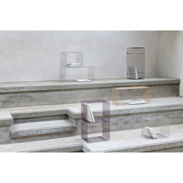 Raft bej etajat din metal 38 cm Wire – Mette Ditmer Denmark-image-4
