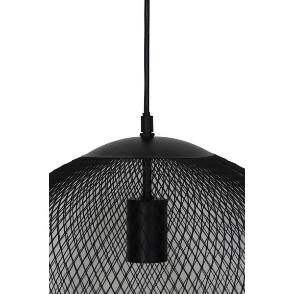 Lustră negru-mat cu abajur din metal ø 50 cm Reilley – Light & Living-image-4