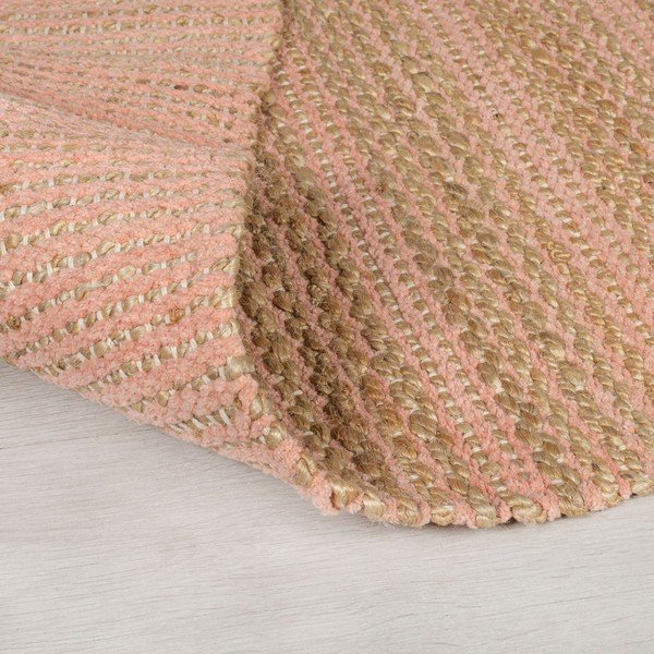 Covor din iută Flair Rugs Equinox, 160 x 230 cm, roz-image-1