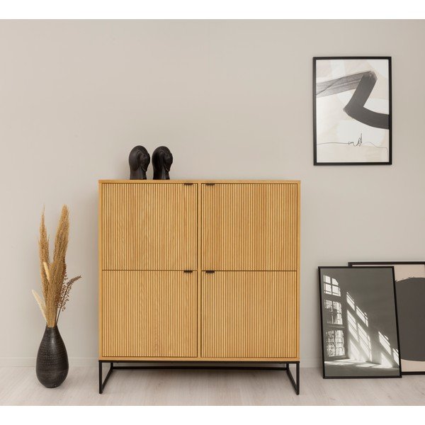 Dulap cu aspect de lemn de stejar 118x127 cm Bali – Tenzo-image-1