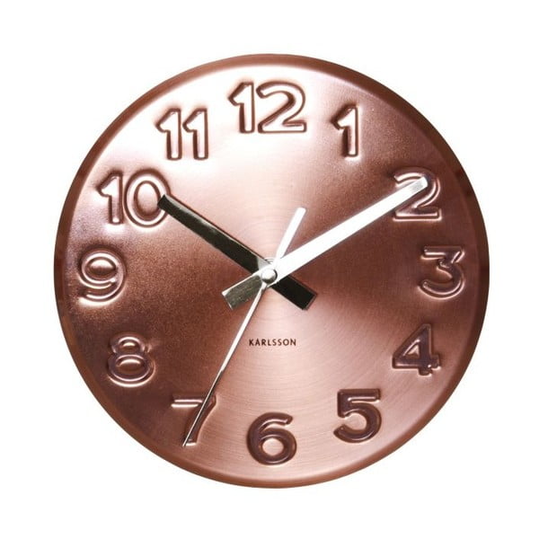 Ceas de perete Present Time Bold Engraved Numbers
