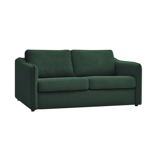 Canapea verde pentru dormitul zilnic/extensibilă 178 cm Lenny – Bobochic Paris-image-3