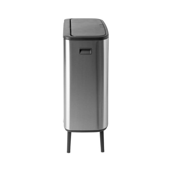 Coș de gunoi argintiu mat de reciclat/cu senzori de atingere din oțel 60 l Bo Touch Bin Hi – Brabantia-image-4