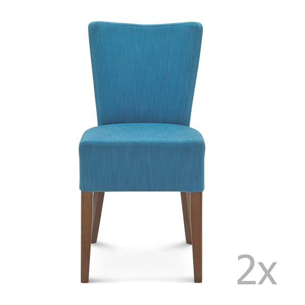 Set 2 scaune Fameg Aslak, albastru
