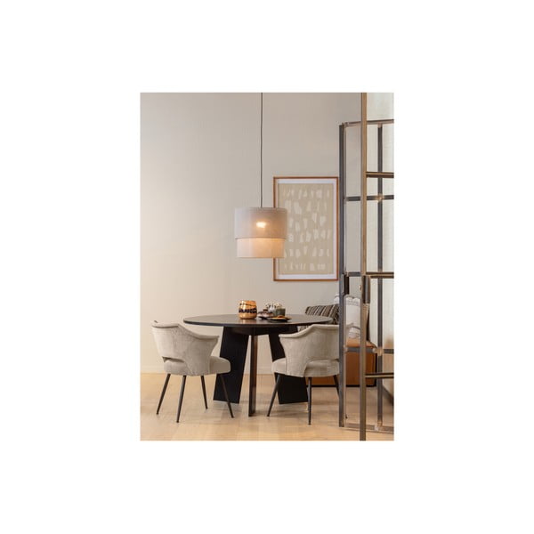 Scaune de dining bej din catifea 2 buc Sits – Basiclabel -image-1