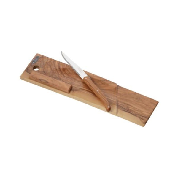 Set cuțit pentru brânzeturi și platou din lemn Jean Dubost Olive
