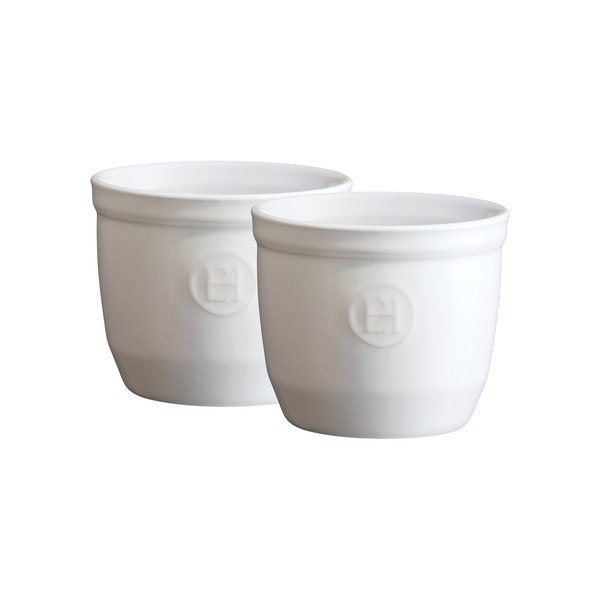 Set 2 ramekin Emile Henry N°8, alb forme