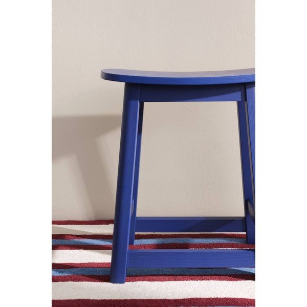 Scaun tip taburet albastru din lemn de frasin Selene – Jotex-image-1