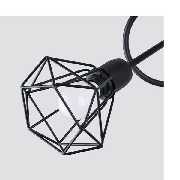 Plafonieră neagră ø 10 cm Varpu – Sollux-image-3