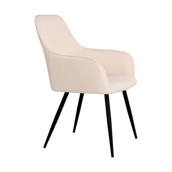 Set de scaune de sufragerie crem cu cotiere 2 buc. tapițat Harbo – House Nordic-image-2