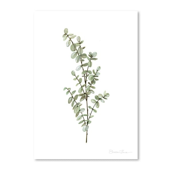 Poster Americanflat Baby Blue Eucalyptus by Shealeen Louise, 30 x 42 cm