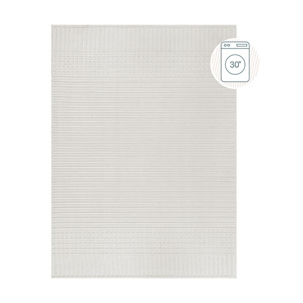 Covor alb lavabil din janilie 80x160 cm Elton – Flair Rugs