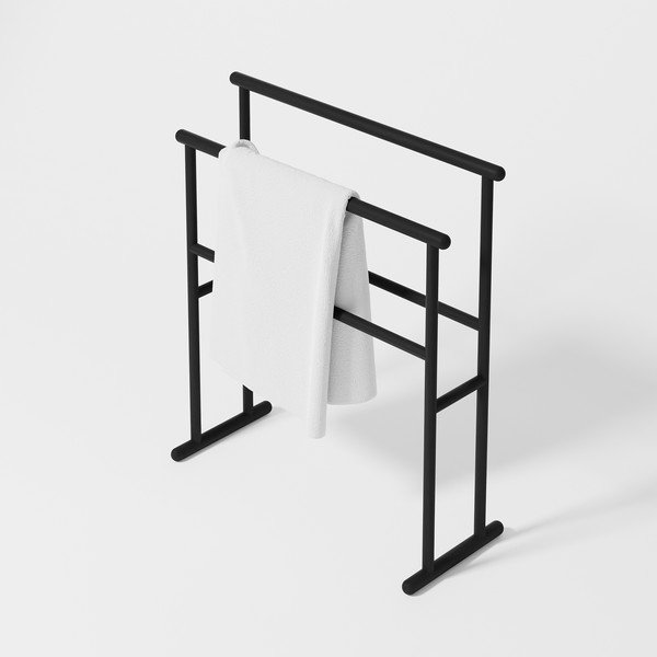 Suport pentru prosoape din stejar Wireworks Yoku, negru-image-2