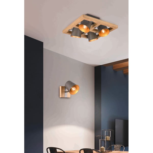 Spot gri închis/în culoare naturală Bell – Trio-image-1