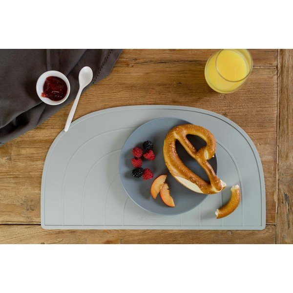 Suport din silicon pentru masă Kindsgut Rainbow, 48 x 25 cm, gri-image-3