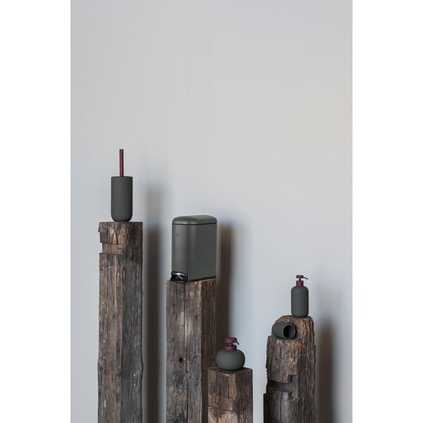 Dozator de săpun lichid verde închis din ceramică 120 ml Lotus Play – Mette Ditmer Denmark-image-4